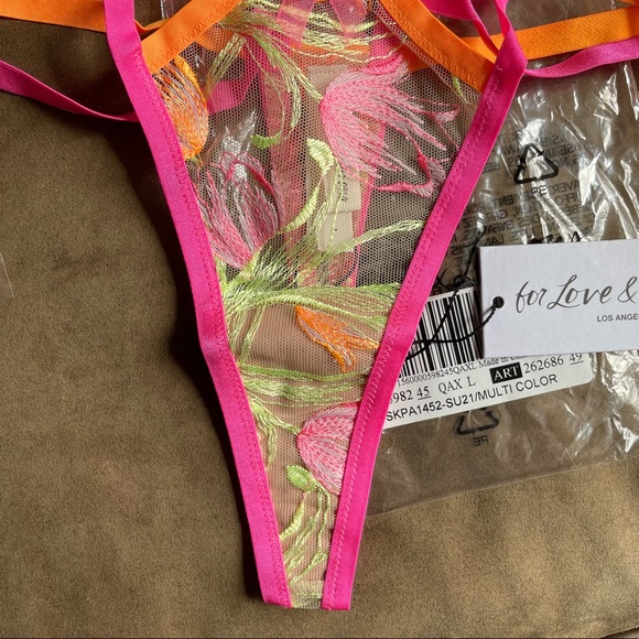NWT For Love and Lemons FL&L Oversized Tulip Panty M & L - Picture 6 of 7